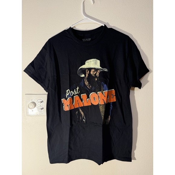 Post Malone NWOT Black Retro Band Tee Unisex Size M - Picture 1 of 3